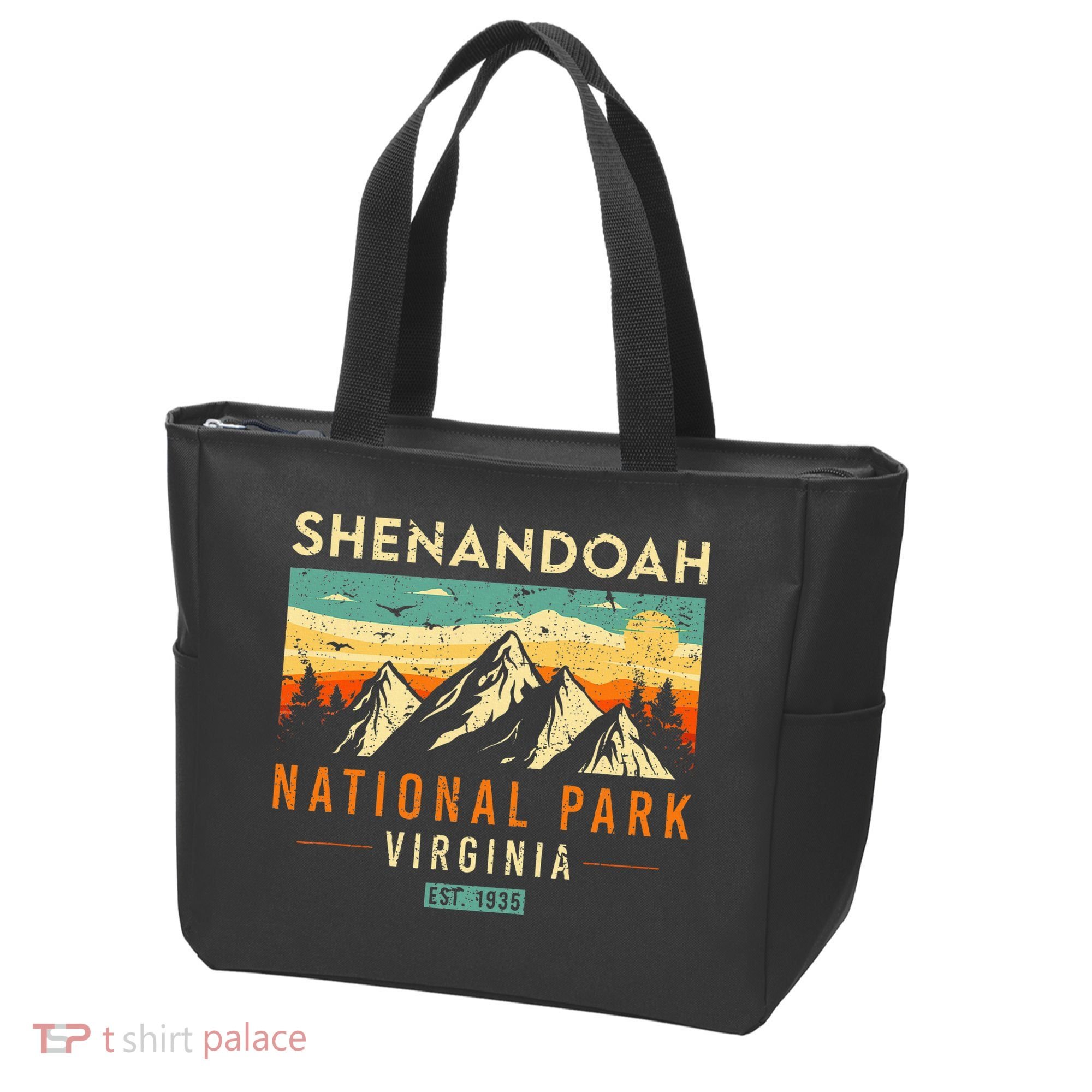 Shenandoah Est. 1935 Retro Virginia National Park Tote Bag