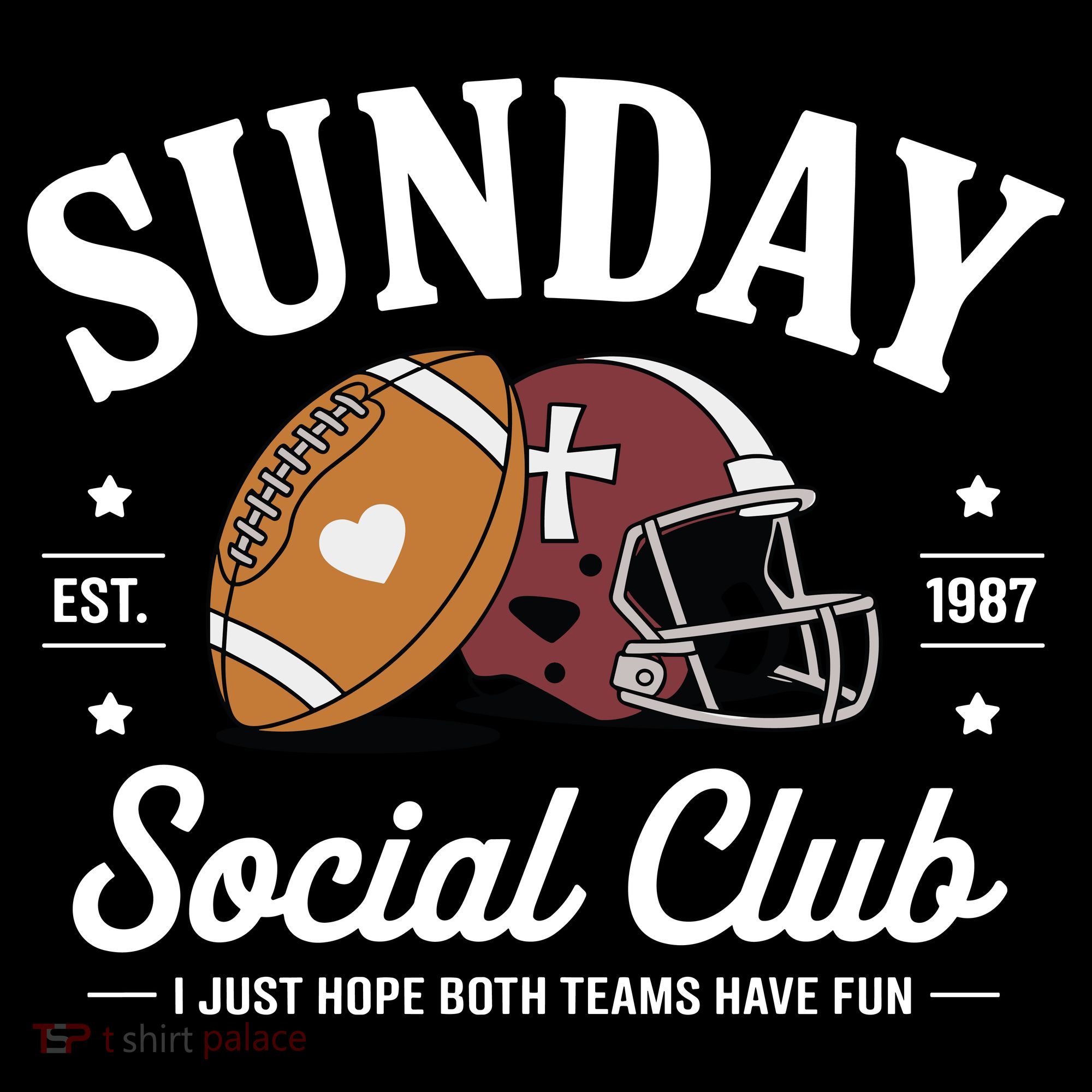 Sunday Est 1987 Social Club I Just Hope Both Teams Have Fun Stripe Pom Pom Beanie