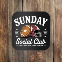 Sunday Est 1987 Social Club I Just Hope Both Teams Have Fun Coaster thumb 0