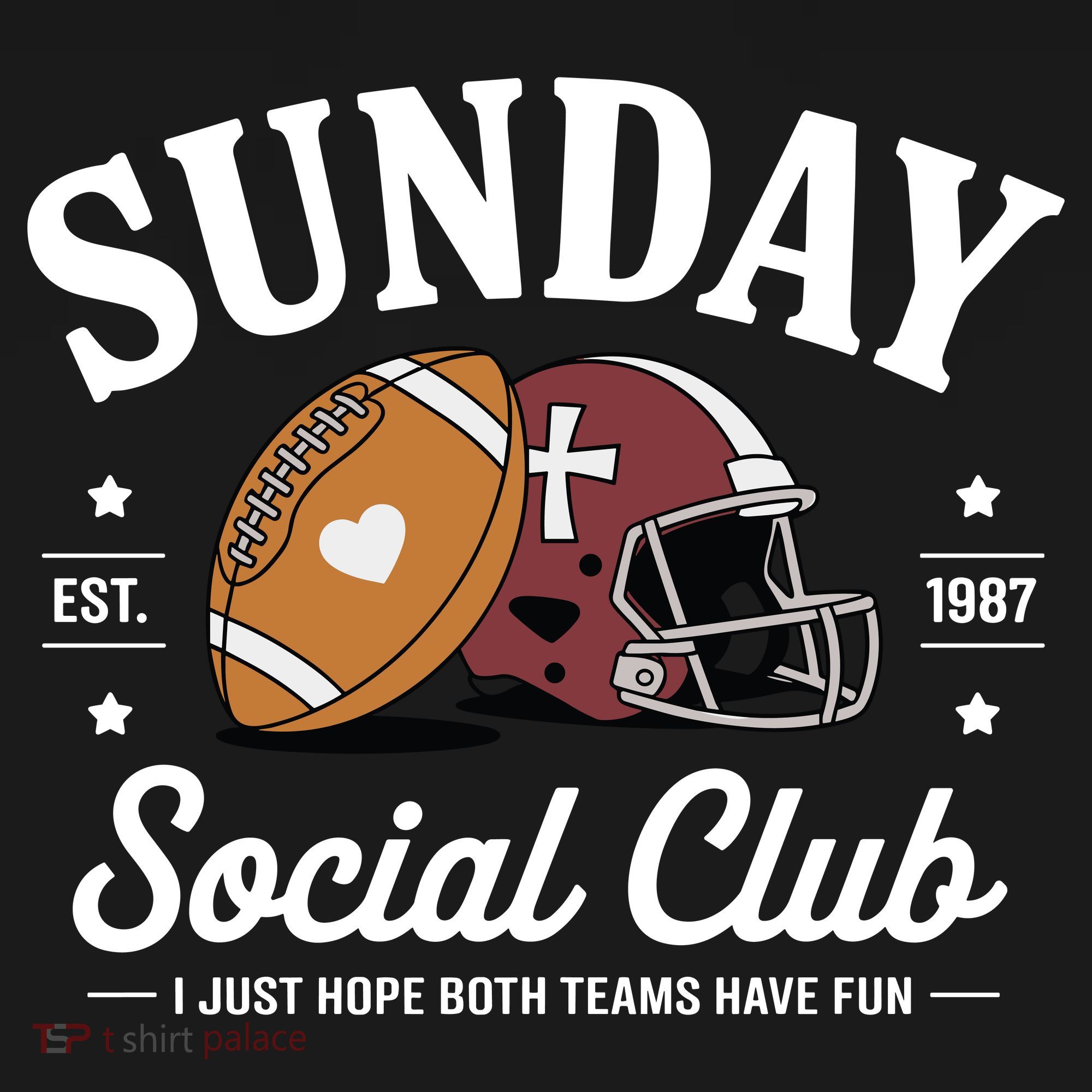 Sunday Est 1987 Social Club I Just Hope Both Teams Have Fun Toddler Hoodie