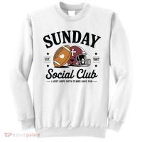 Sunday Est 1987 Social Club I Just Hope Both Teams Have Fun Sweatshirt thumb 0