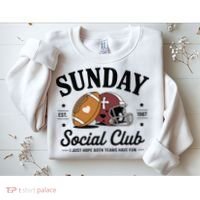 Sunday Est 1987 Social Club I Just Hope Both Teams Have Fun Sweatshirt thumb 2