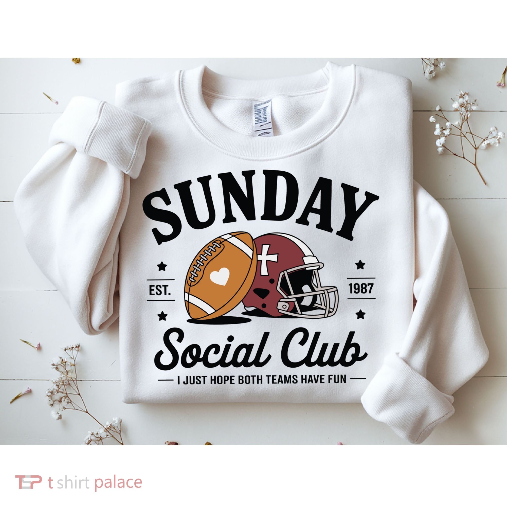 Sunday Est 1987 Social Club I Just Hope Both Teams Have Fun Sweatshirt