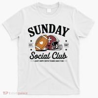 Sunday Est 1987 Social Club I Just Hope Both Teams Have Fun T-Shirt thumb 0