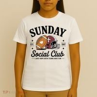 Sunday Est 1987 Social Club I Just Hope Both Teams Have Fun T-Shirt thumb 4