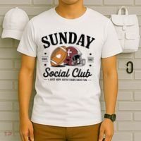 Sunday Est 1987 Social Club I Just Hope Both Teams Have Fun T-Shirt thumb 6
