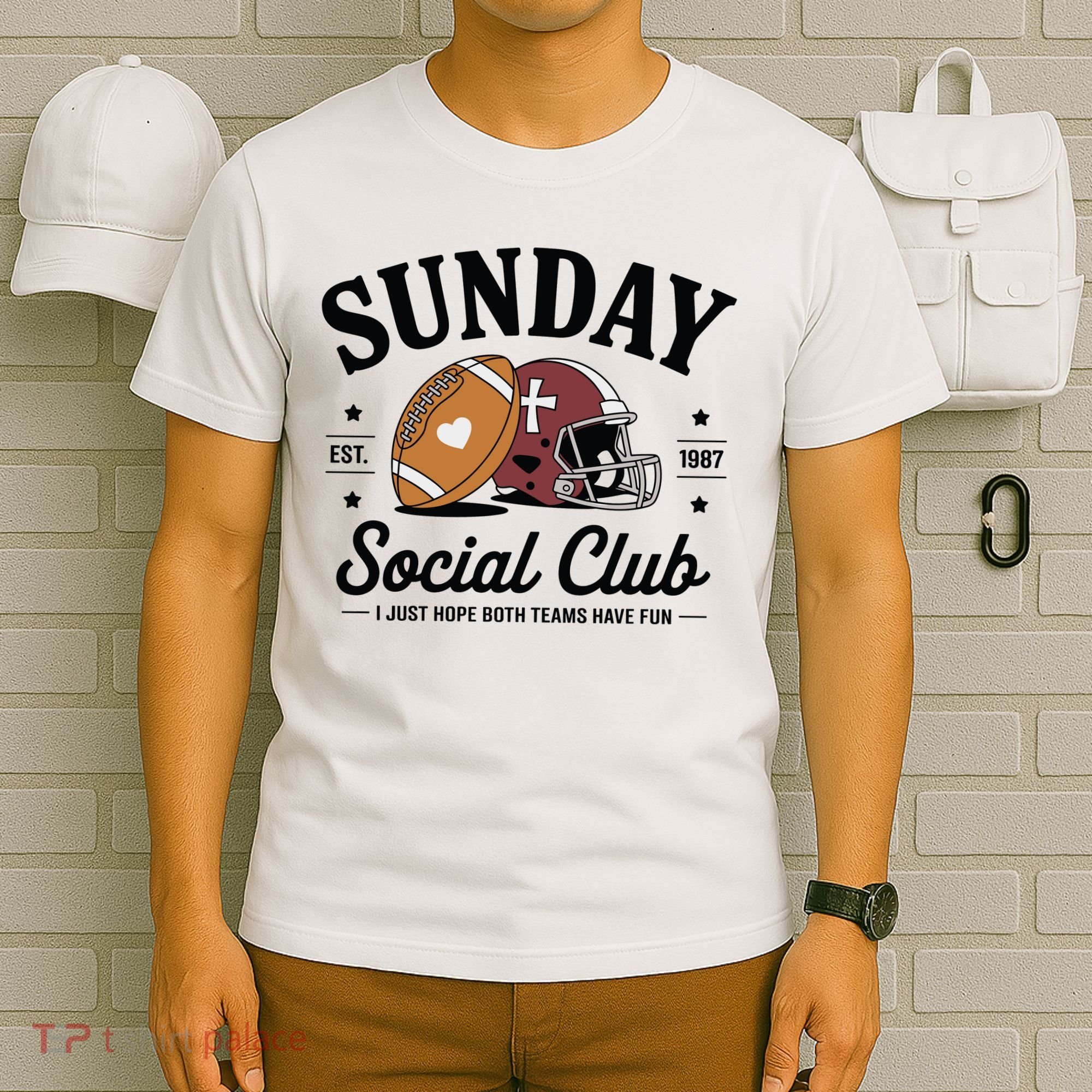 Sunday Est 1987 Social Club I Just Hope Both Teams Have Fun T-Shirt