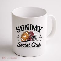 Sunday Est 1987 Social Club I Just Hope Both Teams Have Fun Coffee Mug thumb 1