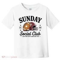 Sunday Est 1987 Social Club I Just Hope Both Teams Have Fun Toddler T-Shirt thumb 0