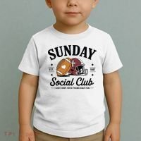 Sunday Est 1987 Social Club I Just Hope Both Teams Have Fun Toddler T-Shirt thumb 2