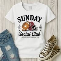 Sunday Est 1987 Social Club I Just Hope Both Teams Have Fun Women's T-Shirt thumb 3