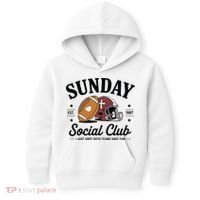 Sunday Est 1987 Social Club I Just Hope Both Teams Have Fun Kids Hoodie thumb 0
