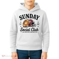 Sunday Est 1987 Social Club I Just Hope Both Teams Have Fun Kids Hoodie thumb 4