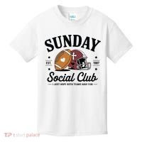 Sunday Est 1987 Social Club I Just Hope Both Teams Have Fun Kids T-Shirt thumb 0