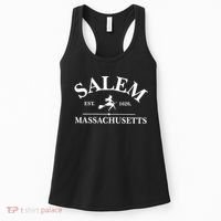 Salem Est 1626 Massachusetts Halloween Witch Wizard Women's Tank Top thumb 0
