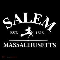 Salem Est 1626 Massachusetts Halloween Witch Wizard Baby Bodysuit thumb 2