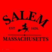 Salem Est 1626 Massachusetts Halloween Witch Wizard Santa Hat thumb 1