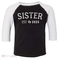 Sister EST 2026 Toddler Fine Jersey T-Shirt thumb 0