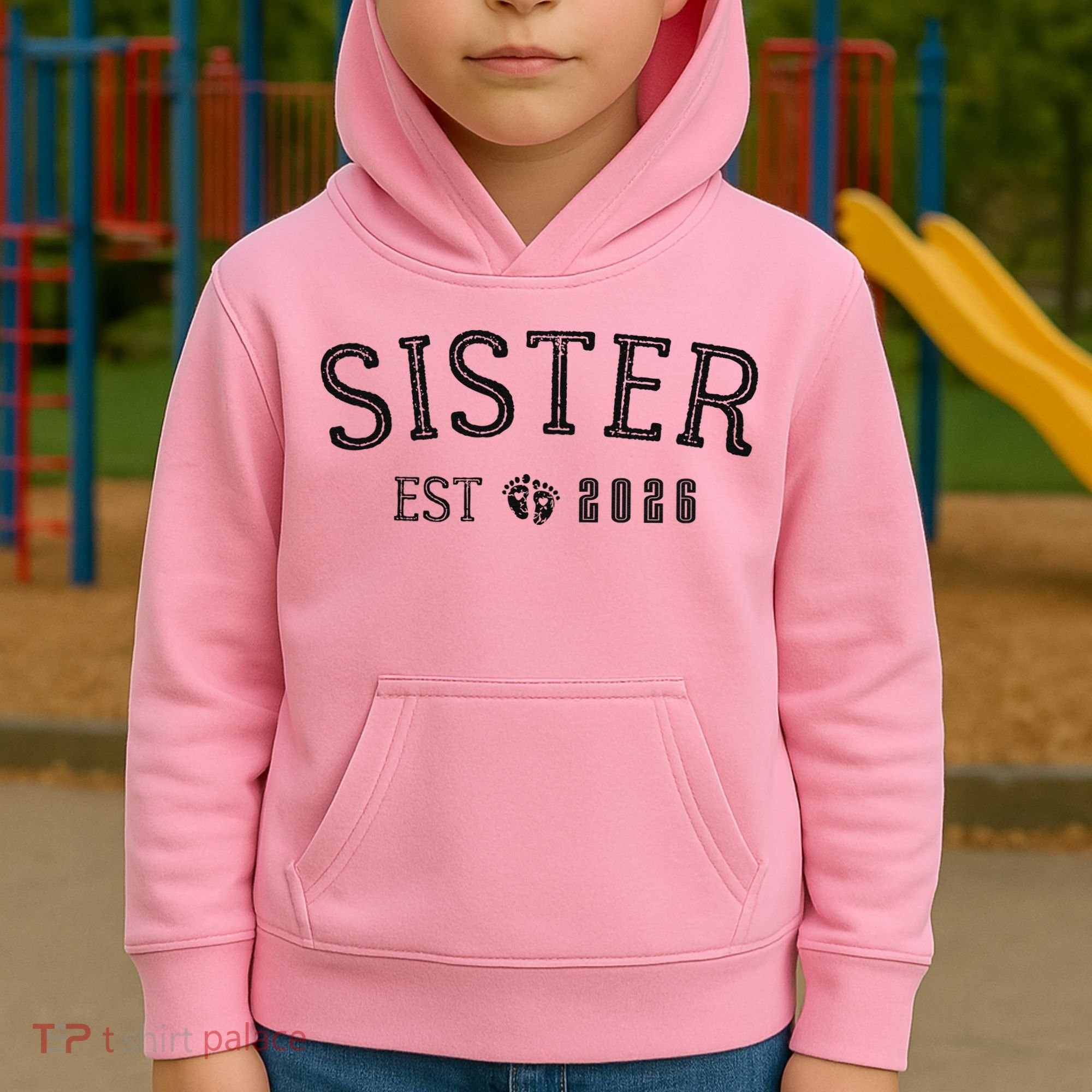 Sister EST 2026 Kids Hoodie