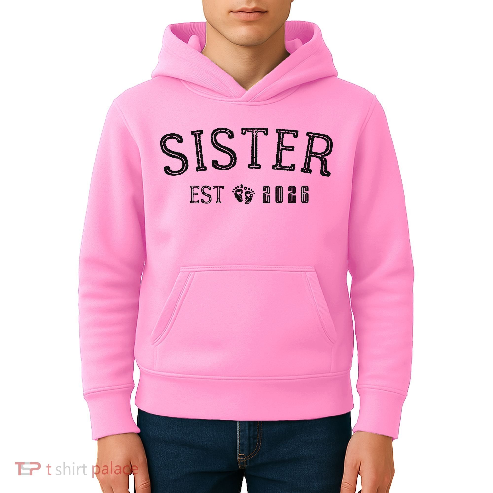 Sister EST 2026 Kids Hoodie