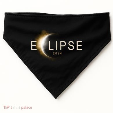 Solar Eclipse 2024 USA-Made Doggie Bandana