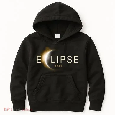 Solar Eclipse 2024 Kids Hoodie