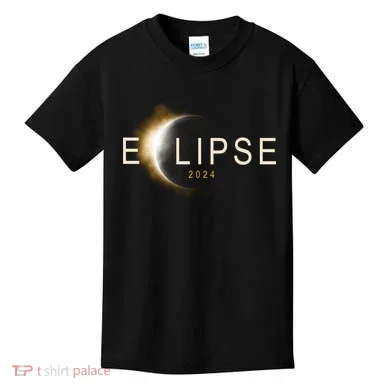 Solar Eclipse 2024 Kids T-Shirt