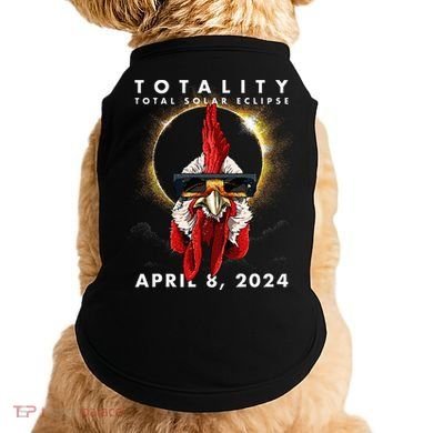 Solar Eclipse 2024 Chicken Rooster Doggie Tank
