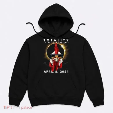 Solar Eclipse 2024 Chicken Rooster Hoodie
