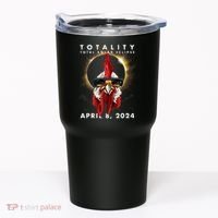 Solar Eclipse 2024 Chicken Rooster Tumbler thumb 0