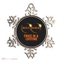 Solar Eclipse 2024 Twice In A Lifetime Solar Eclipse Ornament thumb 0