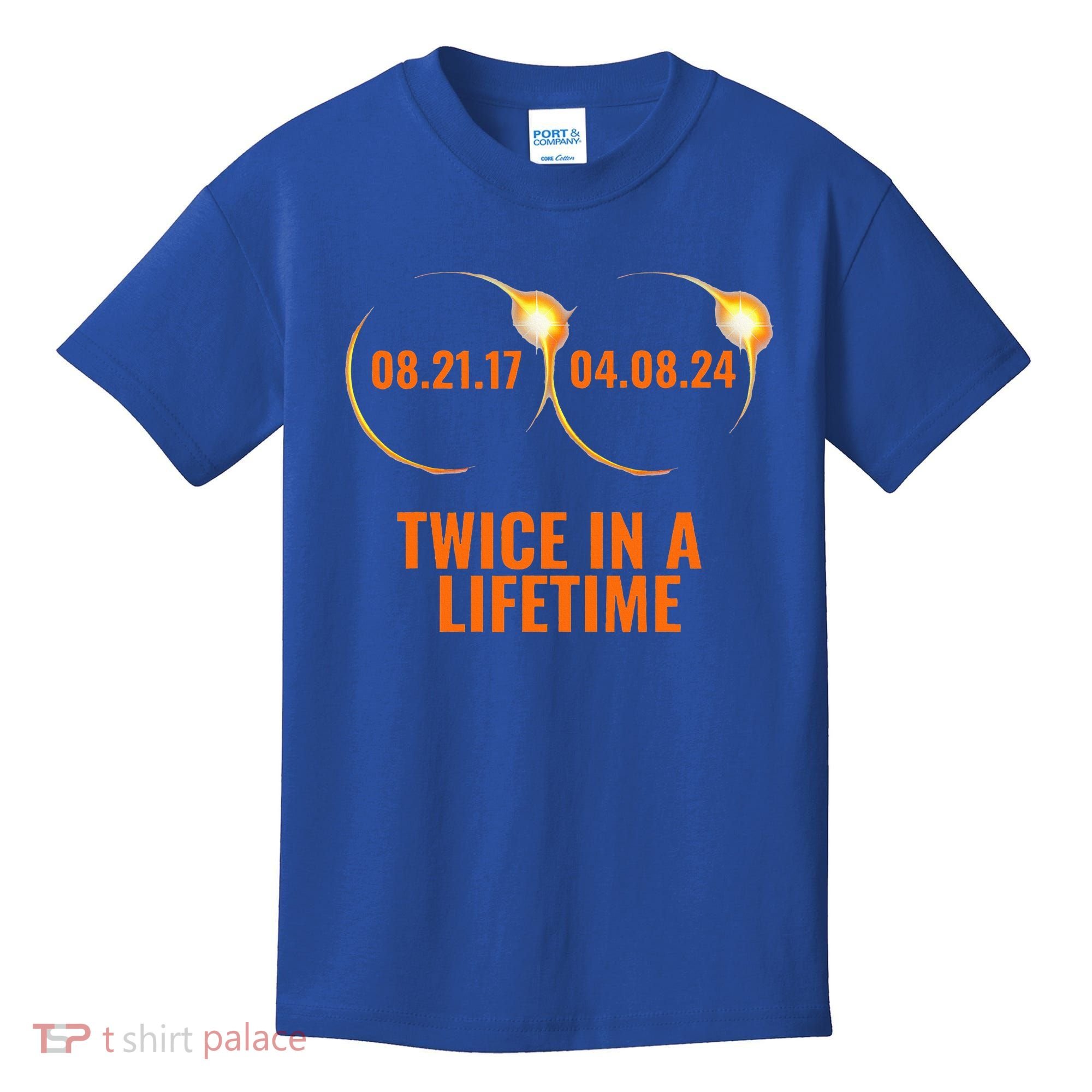 Solar Eclipse 2024 Twice In A Lifetime Solar Eclipse Kids T-Shirt
