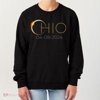 Solar Eclipse 2024 State Ohio Total Solar Eclipse Women's Sweatshirt thumb 0