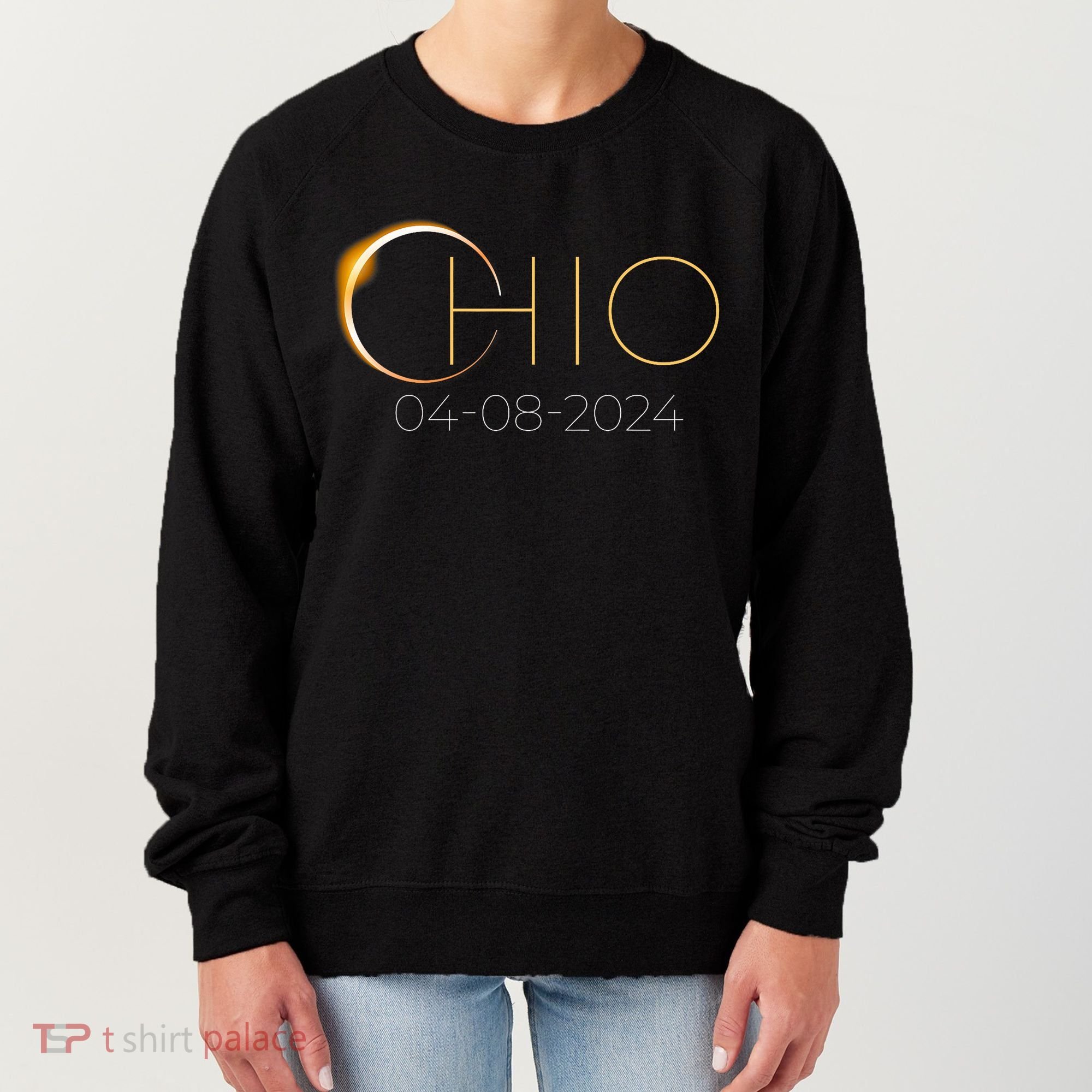 Solar Eclipse 2024 State Ohio Total Solar Eclipse Women's Sweatshirt