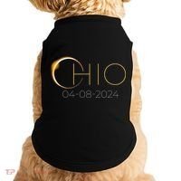 Solar Eclipse 2024 State Ohio Total Solar Eclipse Doggie Tank thumb 0