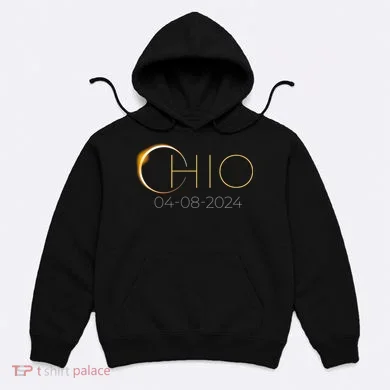 Solar Eclipse 2024 State Ohio Total Solar Eclipse Hoodie