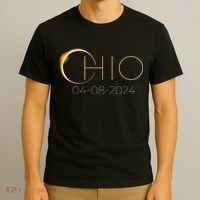 Solar Eclipse 2024 State Ohio Total Solar Eclipse T-Shirt thumb 3