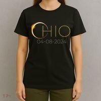 Solar Eclipse 2024 State Ohio Total Solar Eclipse T-Shirt thumb 4