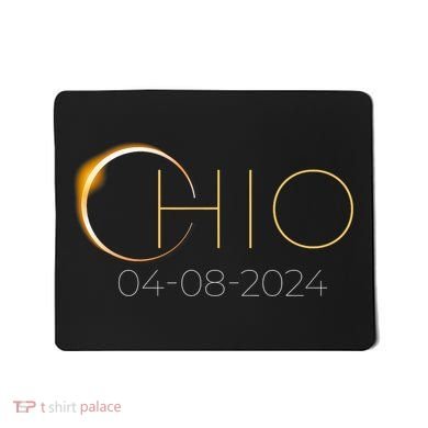 Solar Eclipse 2024 State Ohio Total Solar Eclipse Mousepad