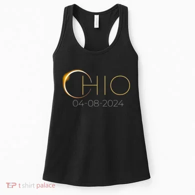 Solar Eclipse 2024 State Ohio Total Solar Eclipse Women's Tank Top