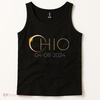Solar Eclipse 2024 State Ohio Total Solar Eclipse Tank Top thumb 2