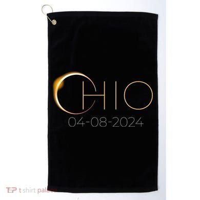 Solar Eclipse 2024 State Ohio Total Solar Eclipse Golf Towel