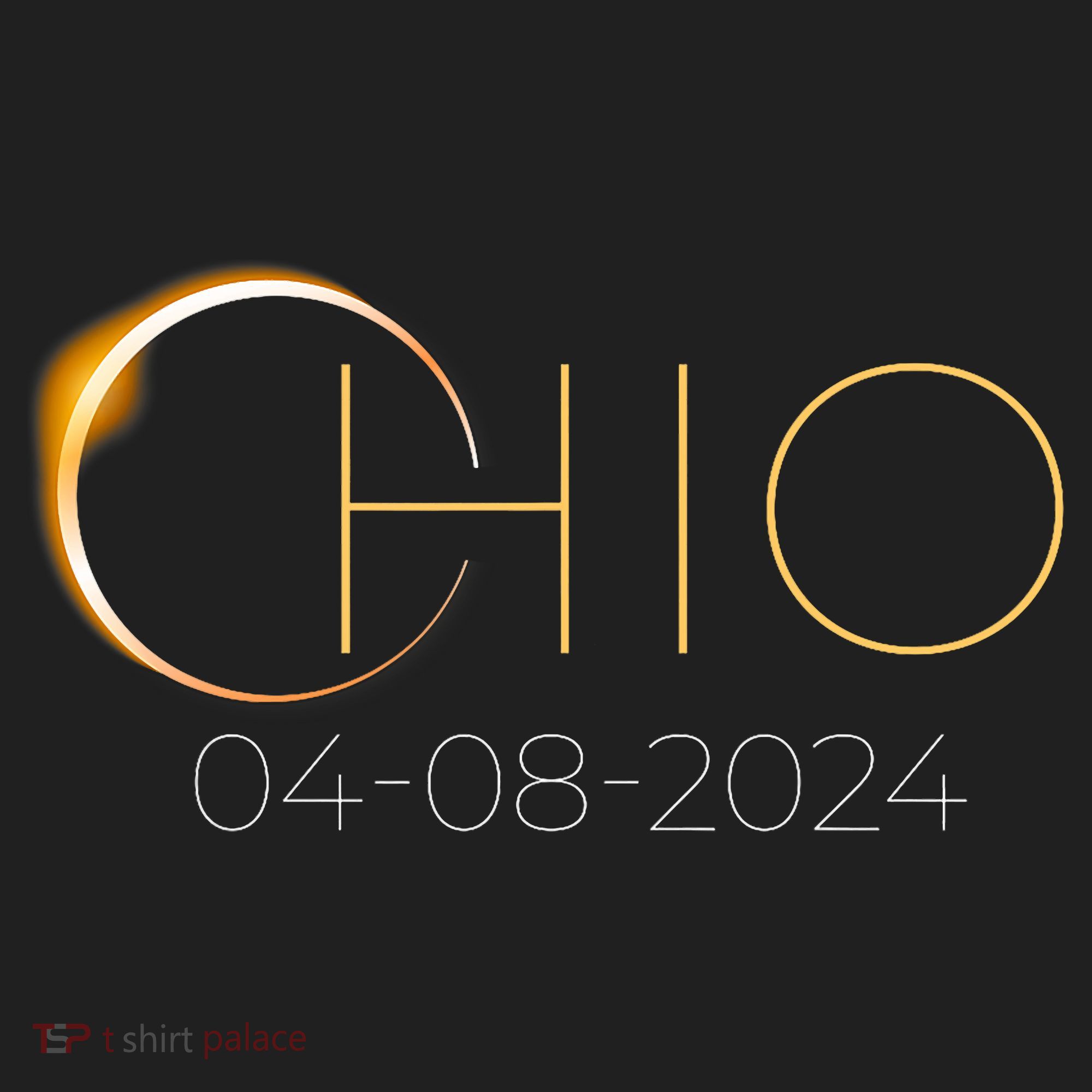 Solar Eclipse 2024 State Ohio Total Solar Eclipse Golf Towel