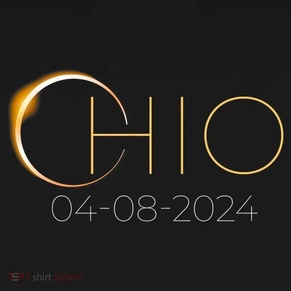 Solar Eclipse 2024 State Ohio Total Solar Eclipse Women's T-Shirt