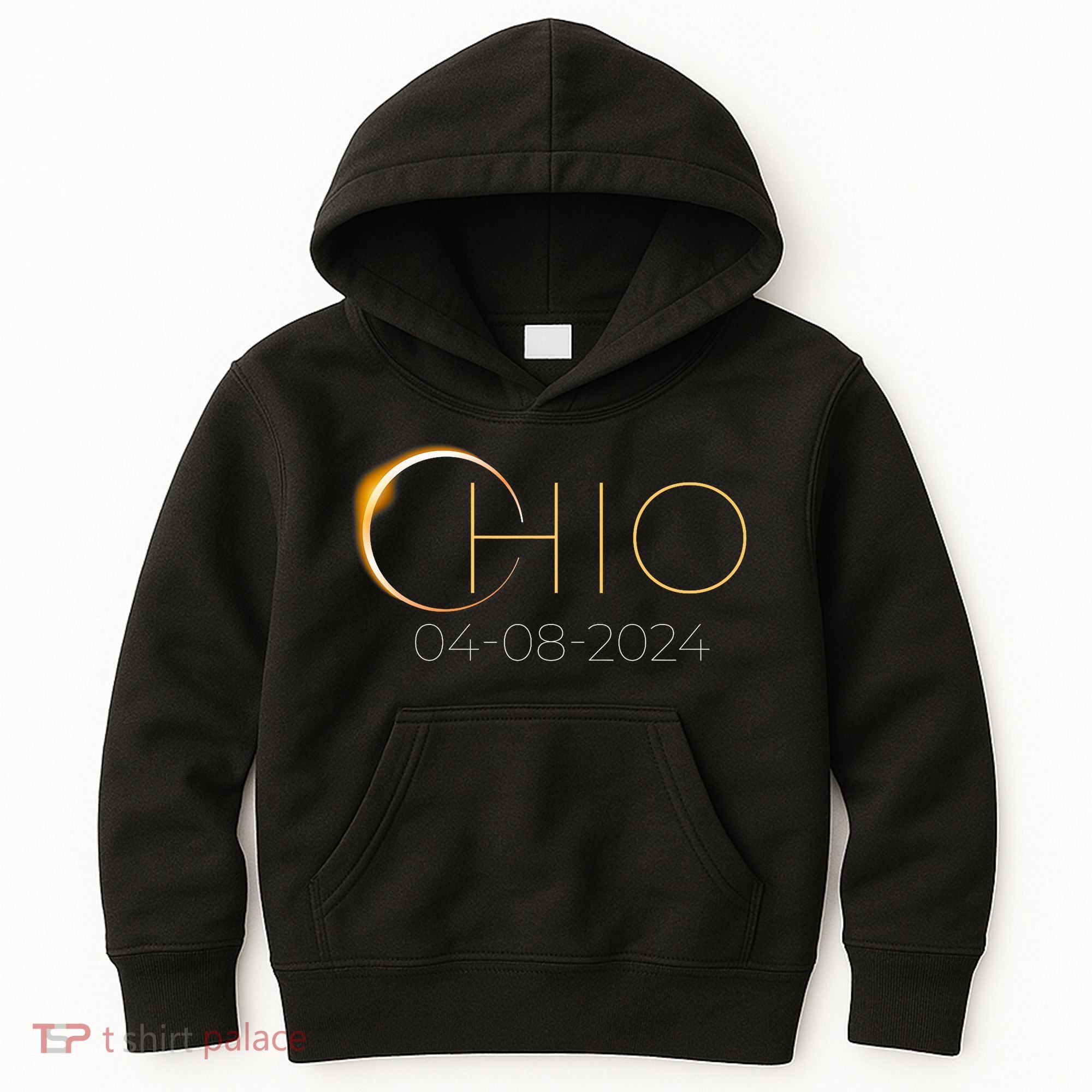 Solar Eclipse 2024 State Ohio Total Solar Eclipse Kids Hoodie