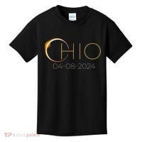 Solar Eclipse 2024 State Ohio Total Solar Eclipse Kids T-Shirt thumb 0