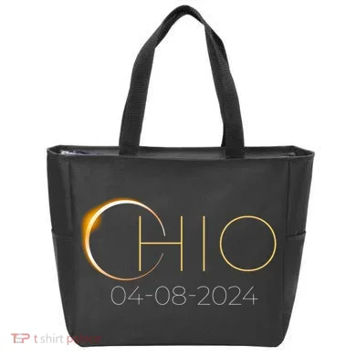 Solar Eclipse 2024 State Ohio Total Solar Eclipse Tote Bag