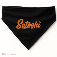 Satoshi Est 2009 Cryptocurrency USA-Made Doggie Bandana thumb 0