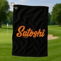 Satoshi Est 2009 Cryptocurrency Golf Towel thumb 1
