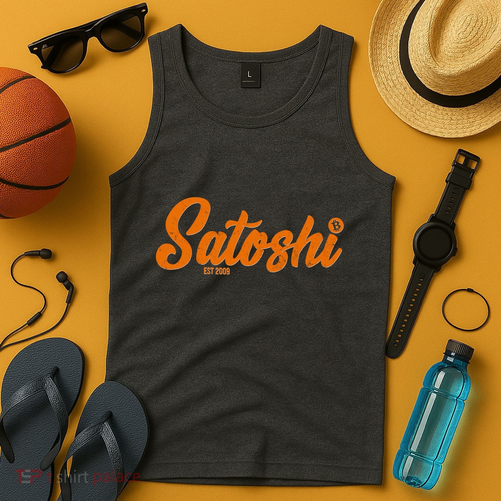 Satoshi Est 2009 Cryptocurrency Tank Top